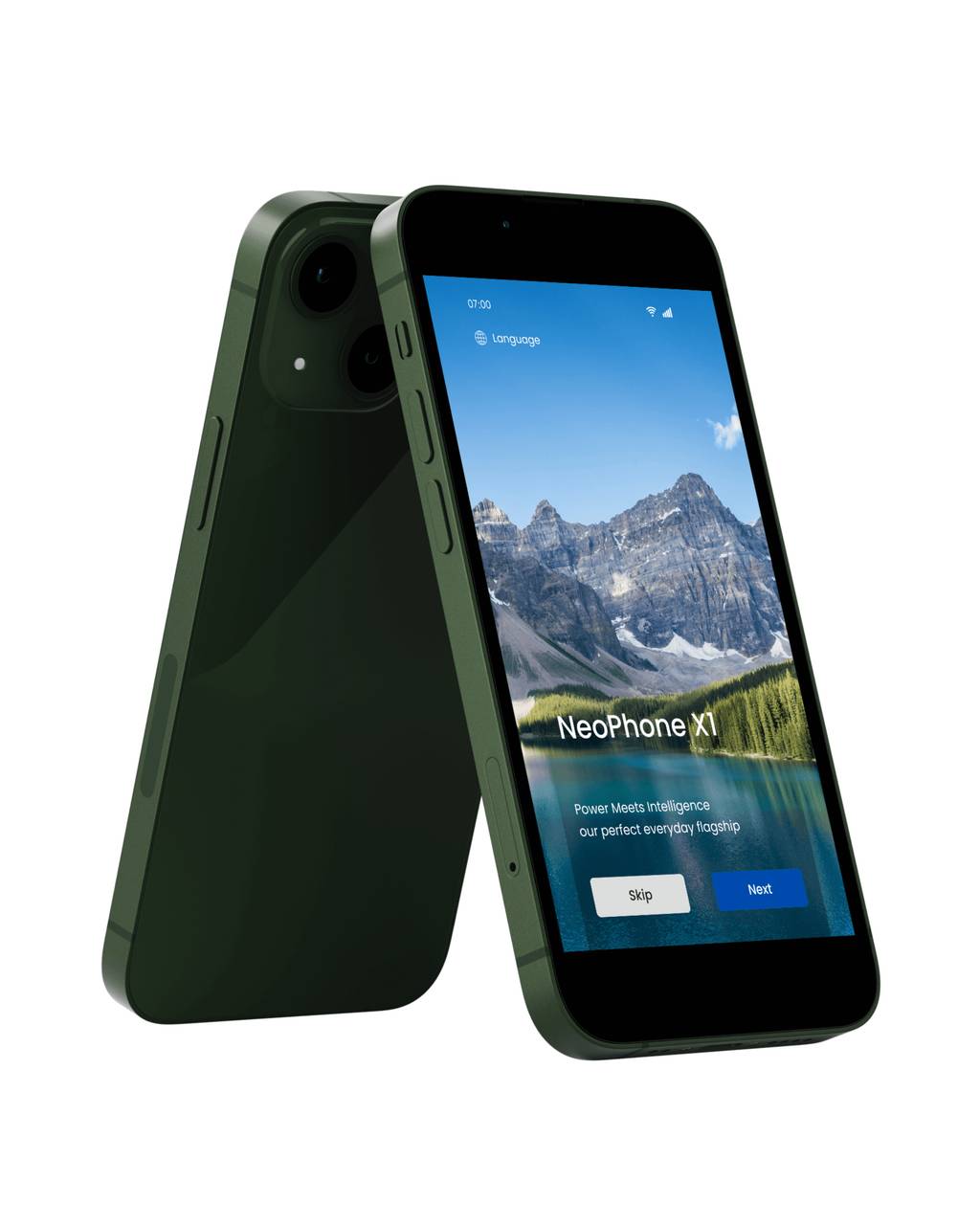 NeoPhone X1 Front and Back