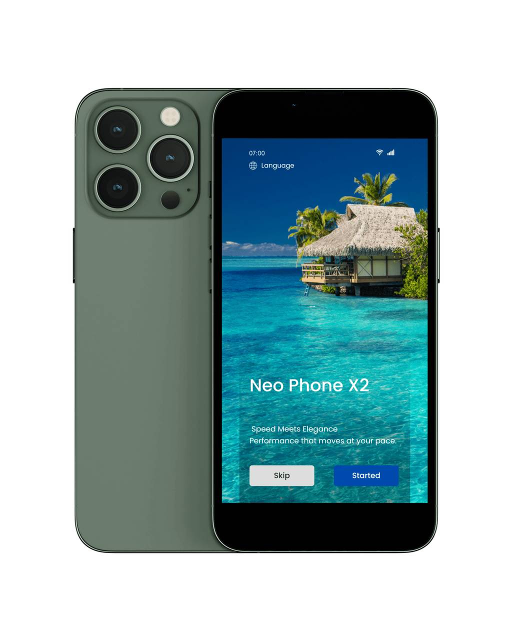 NeoPhone X2 Front Profile