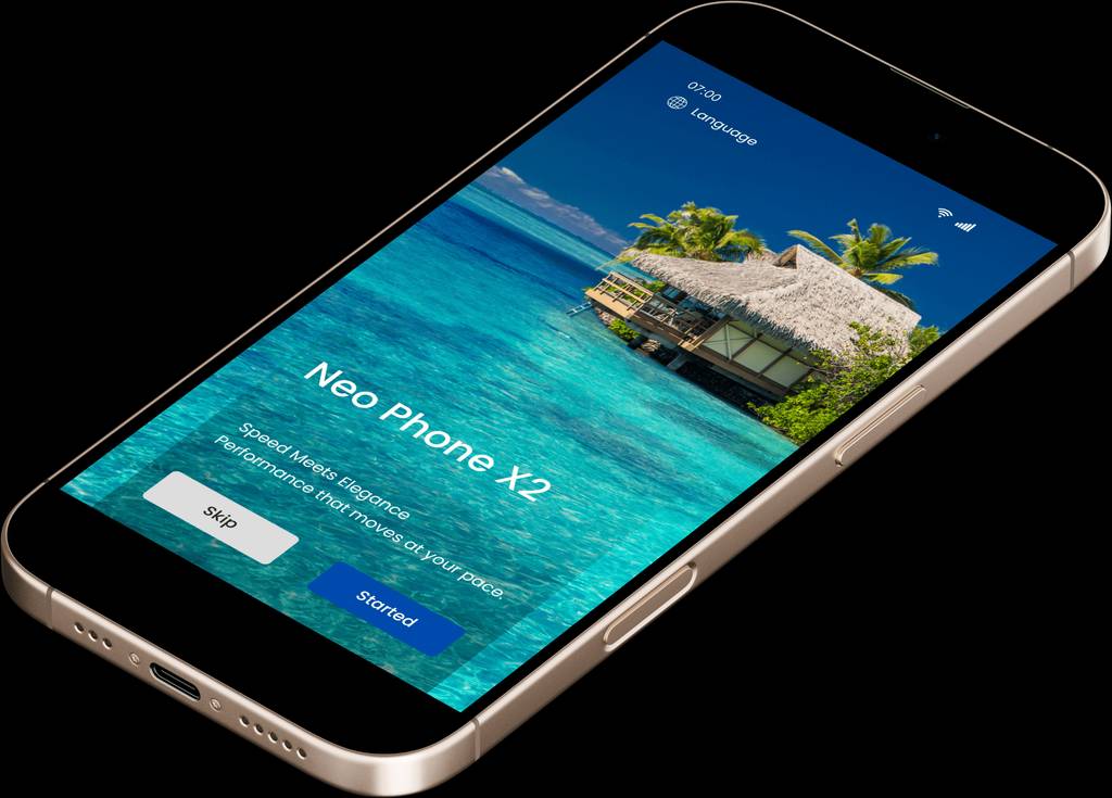NeoPhone X2 Side Profile